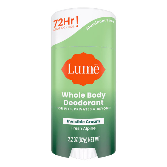 Green-and-white-bar-of-Lume-fresh-alpine-scented-cream-deodorant-stick-1.png
