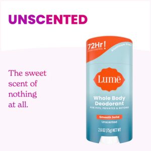 Unscented | Solid Deodorant Stick